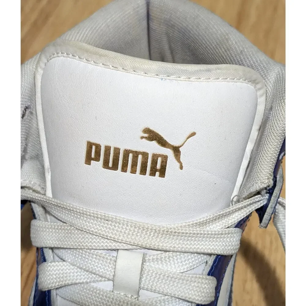 Puma SoftFoam+ Shoes Mens 8 Blue White High Top Basketball Sneakers 399620-01
